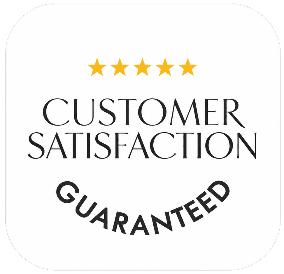 Customer satisfaction guaranteed badge